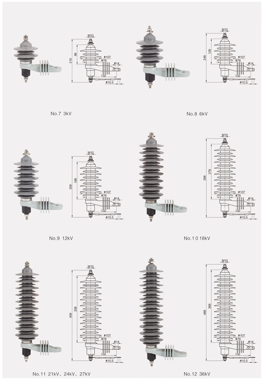 Medium Voltage Zinc Oxide Surge Arrester For Transformer