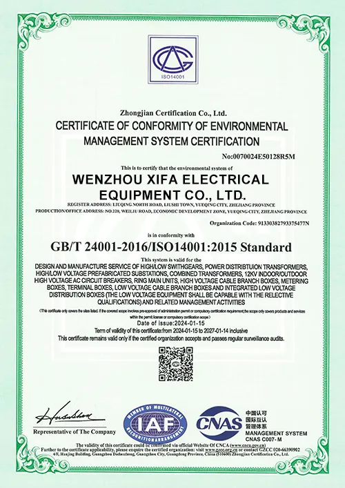 xifa GB/T 24001-2016/ISO14001:2015 Standard
